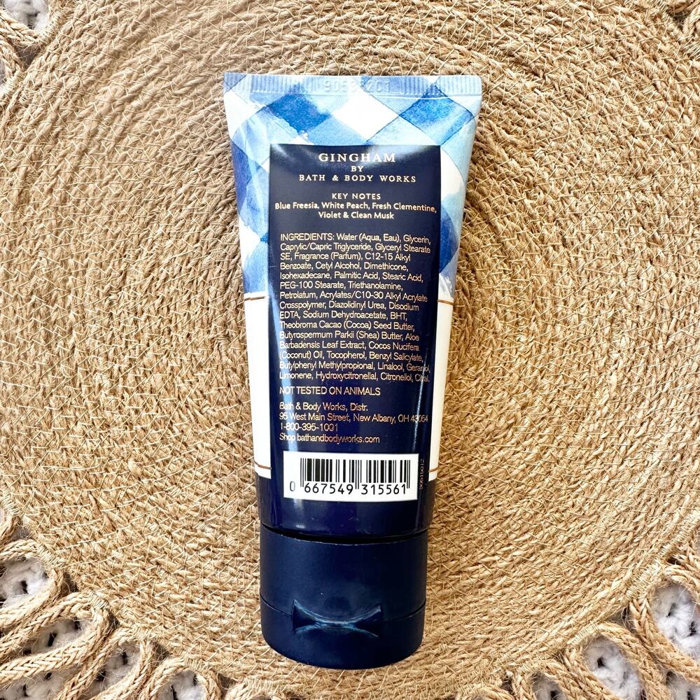 Gingham By Bath & Body Works Blue Set Body Cream Spray Travel Size 3 Oz New - Picture 4 of 6